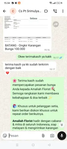 Testimonial Papan Bunga siantan